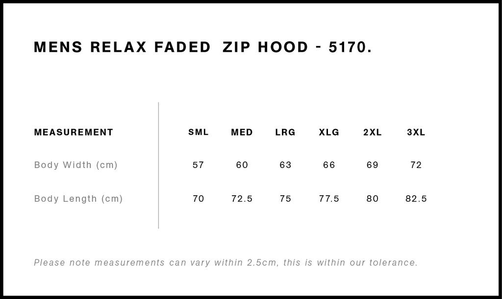 Size Guide - Style 5170
