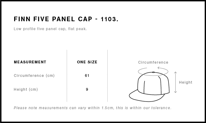 Size Guide - Style 1103