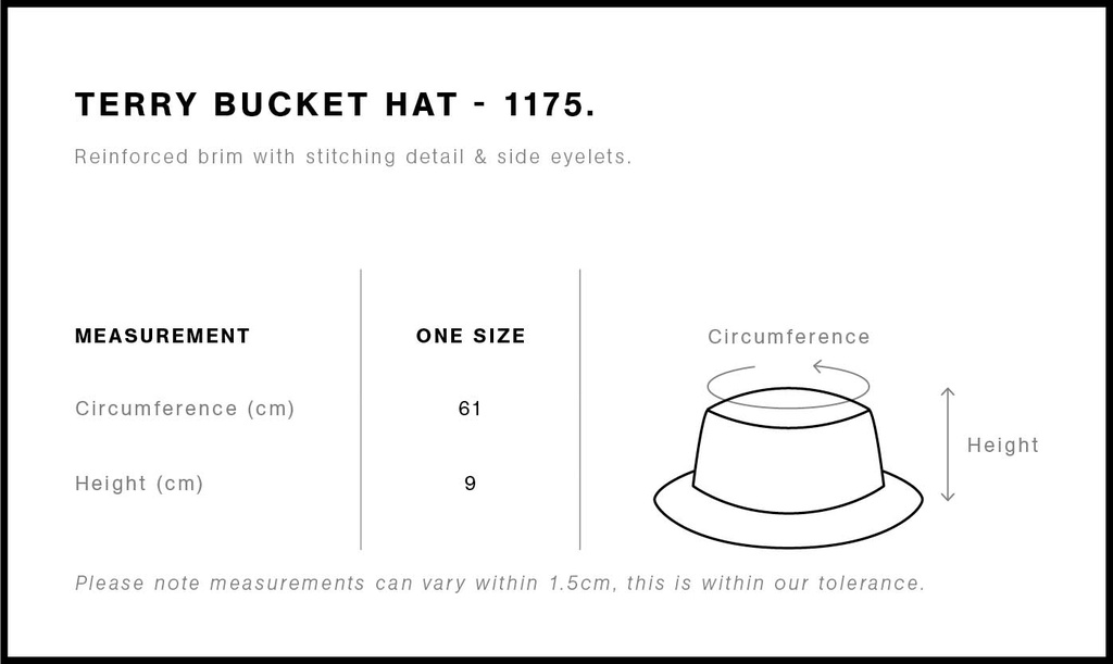 Size Guide - Style 1175