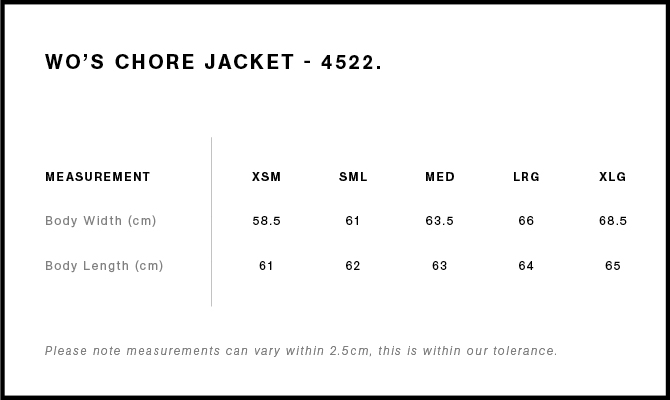 Size Guide - Style 4522