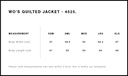 Size Guide - Style 4525