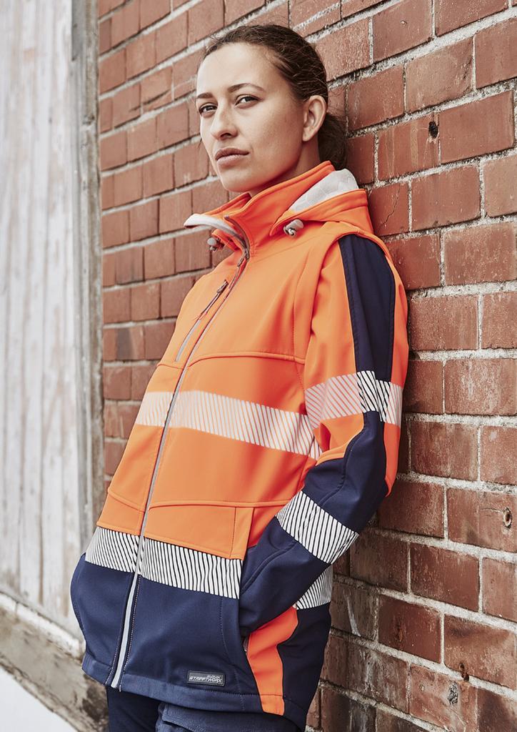 ZJ753 - Womens Streetworx 2 In 1 Stretch Softshell Jacket