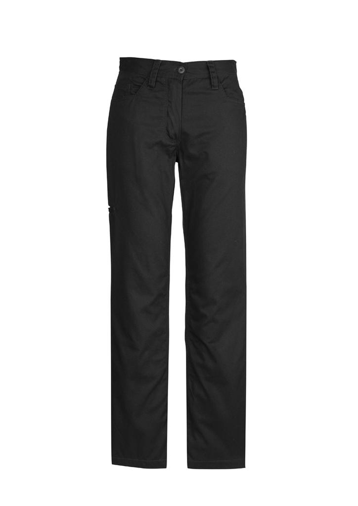 [9401042412126] ZWL002 - Womens Plain Utility Pant (4, Black)