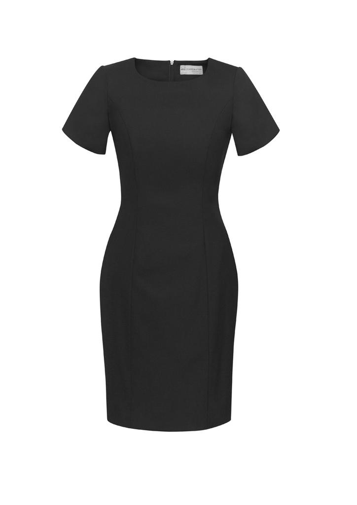 34012 - Womens Comfort Wool Stretch Short Sleeve Shift Dress