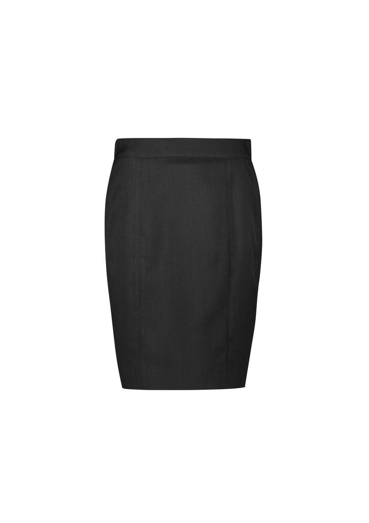 [9401042655479] RGS312L - Womens Cool Stretch Mid-waist Pencil Skirt (4, Black)