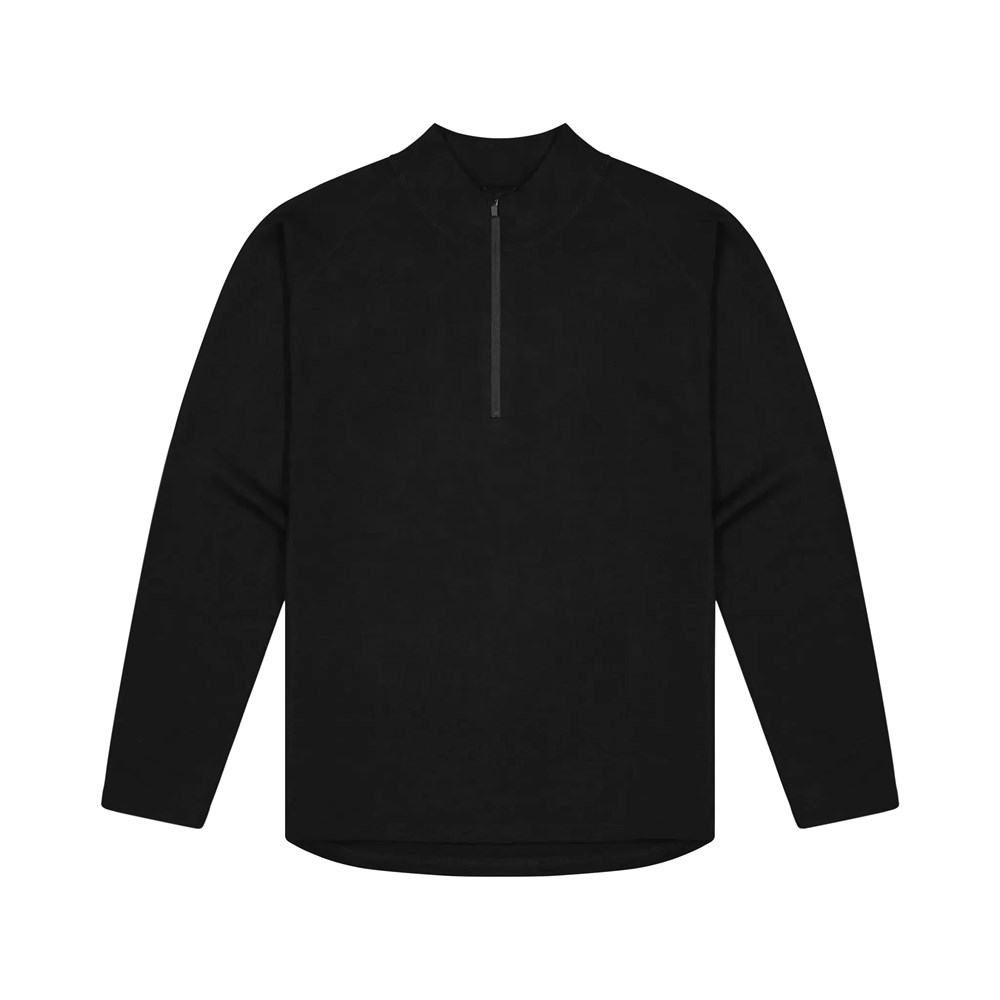 [M901-BK-S] M901 - Alpine Merino 1/2 Zip - Mens (S, Black)