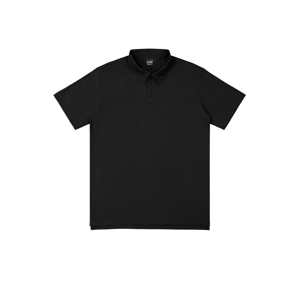 [P424-BK-XXS] P424 - Element Polo - Mens (XXS, Black)
