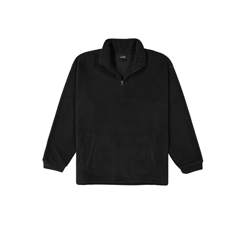 [PTN-BK-S] PTN - Microfleece Half Zip Top (S, Black)