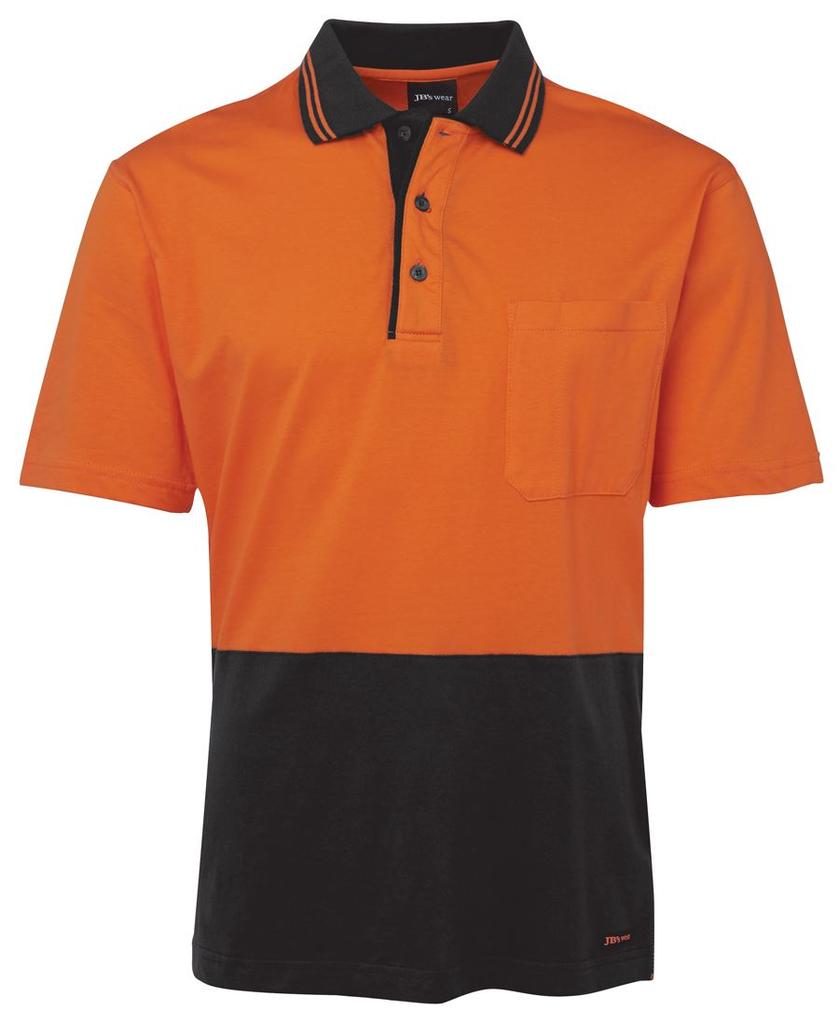 [6CPHVOBA1] 6CPHV - JBs Hv S/S Cotton Polo (2XS, Orange/Black)