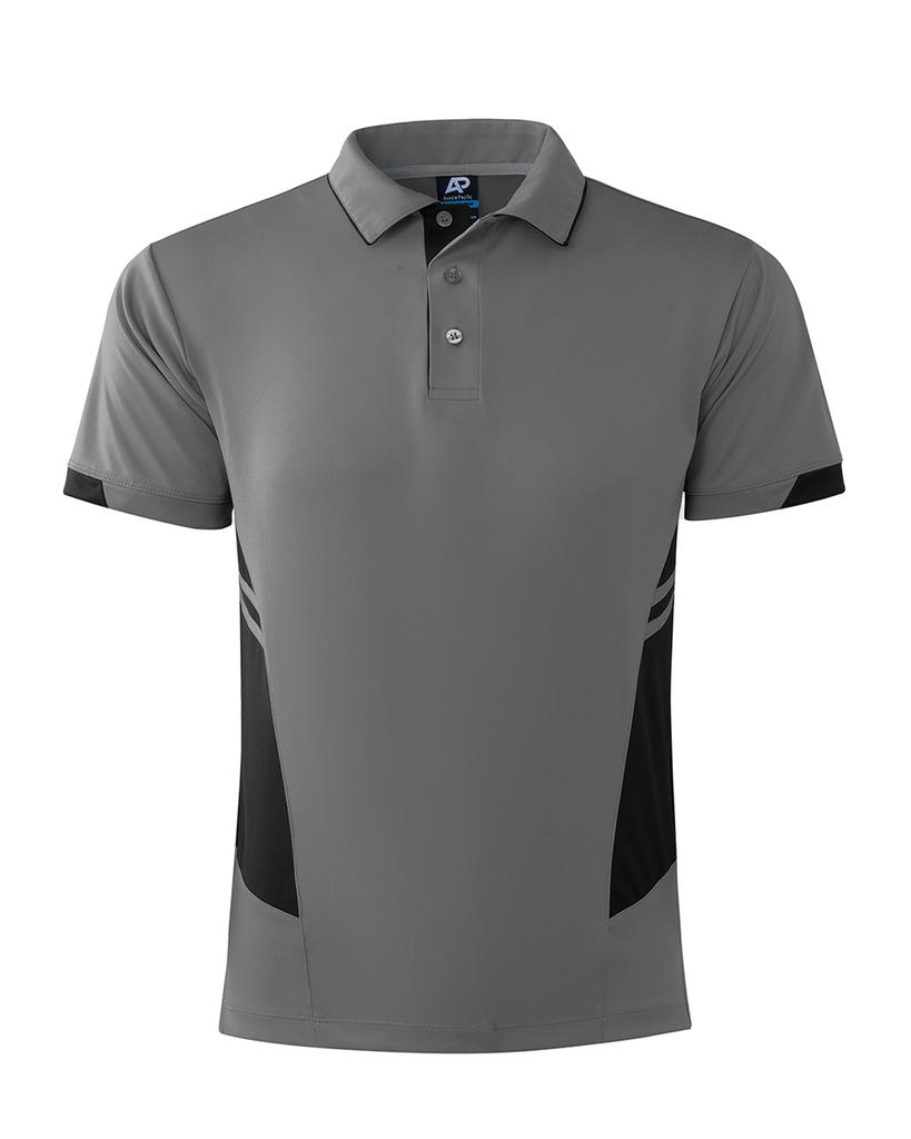 [131133022] 1311 - MENS TASMAN POLO (S, Ashe/Black)