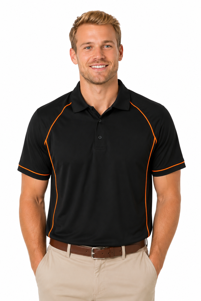 [131002062] 1310 - MENS ENDEAVOUR POLO (S, Black/Gold)