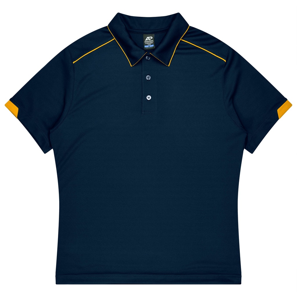 [332002781] 3320 - KIDS CURRUMBIN POLO (4, Black/Cyan)