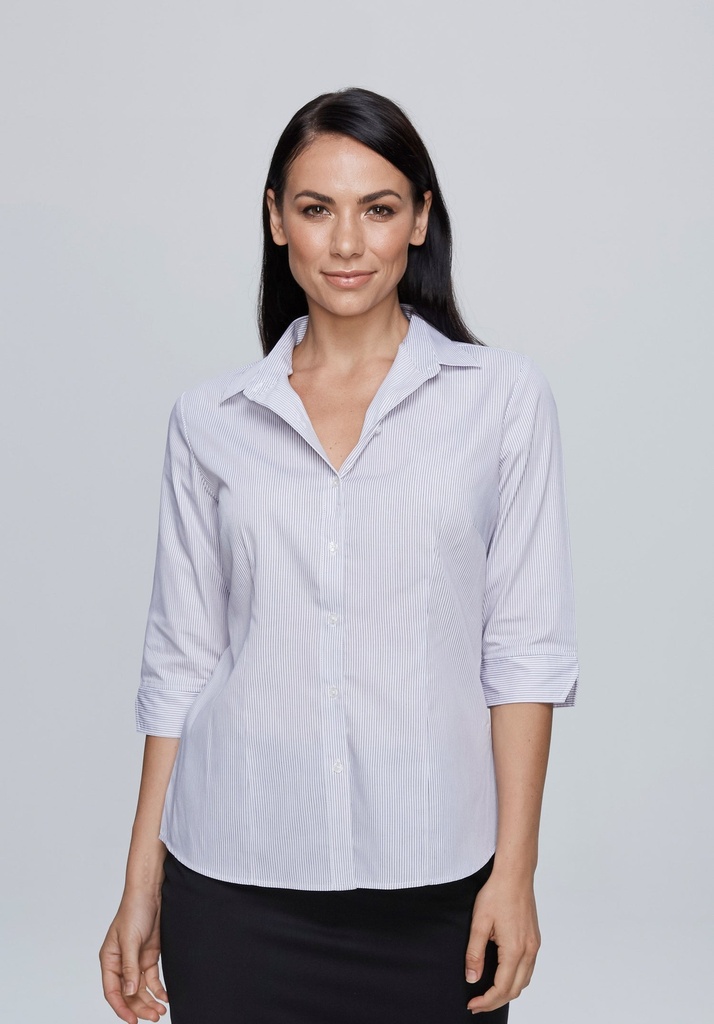 [2900T0252C] 2900T - ** LADY HENLEY 3/4 SLEEVE (4, Black/Silver)