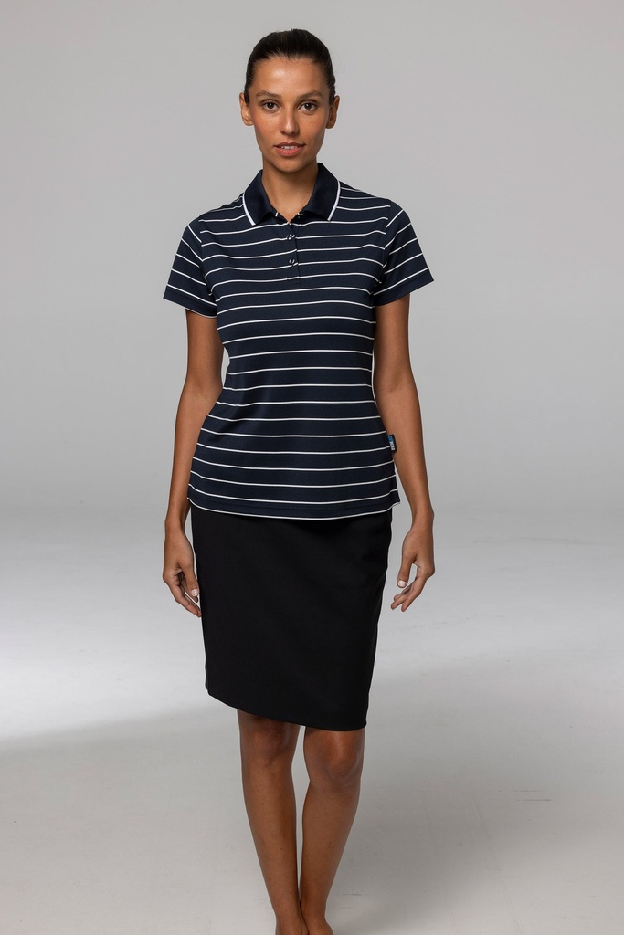 [232402010] 2324 - ** LADY VAUCLUSE POLO (6, Black/White)