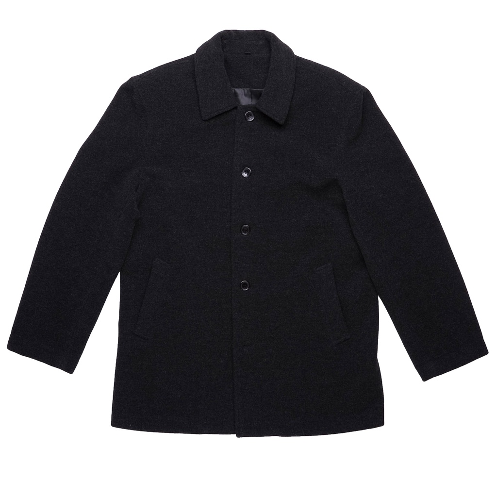 [OPMJ-CHARCOAL-S] OPMJ - Plaza Melton Wool Jacket (S)