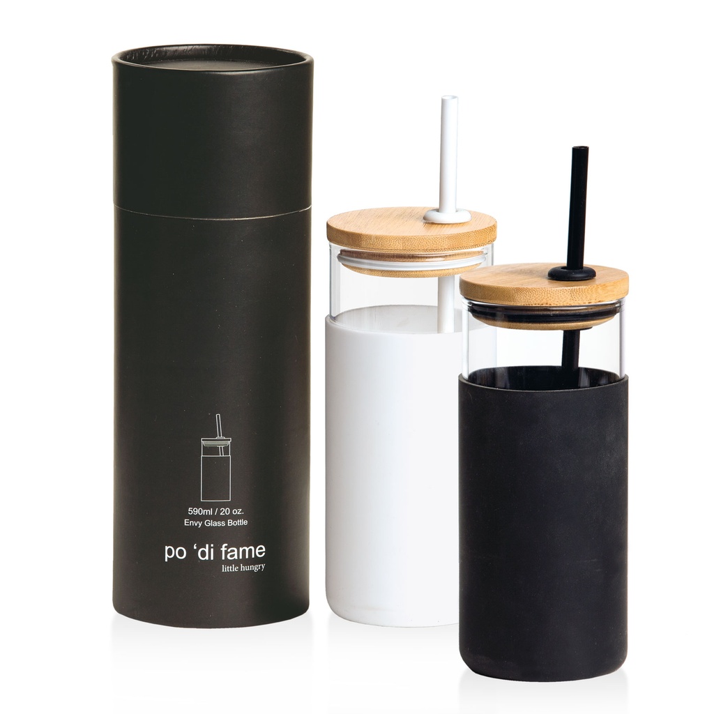 [POEGB-BLACK-STANDARD] POEGB - Envy Glass Bottle (Black)