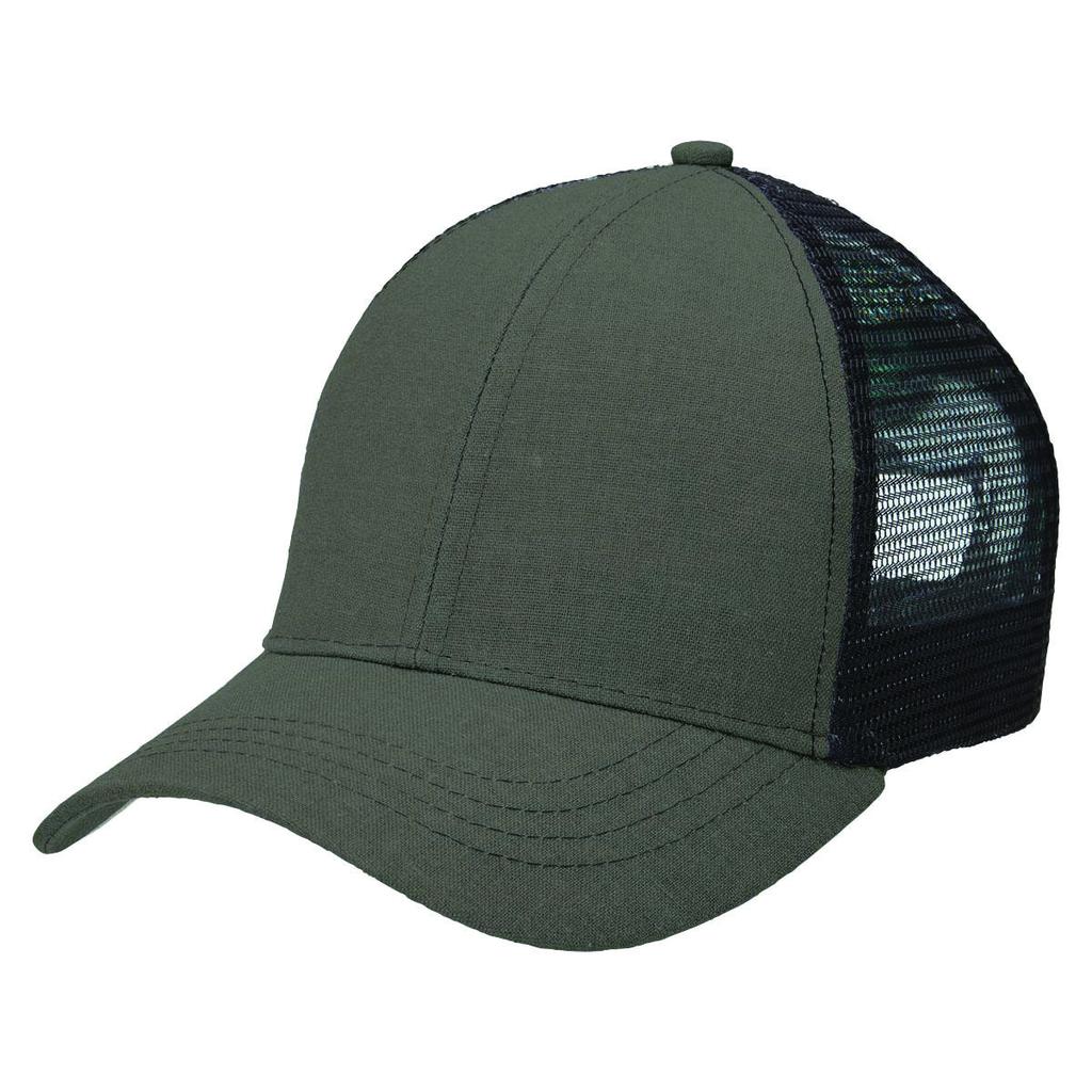 [4393-CH.BL] Hemp Trucker - 4393 (Charcoal, Black)