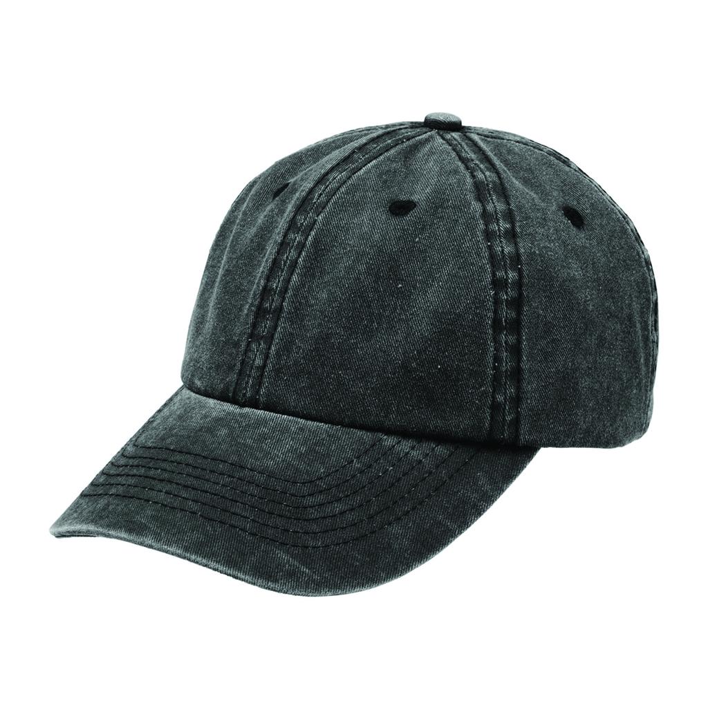 [4397-BL] Washed Chino Cap - 4397 (Black)