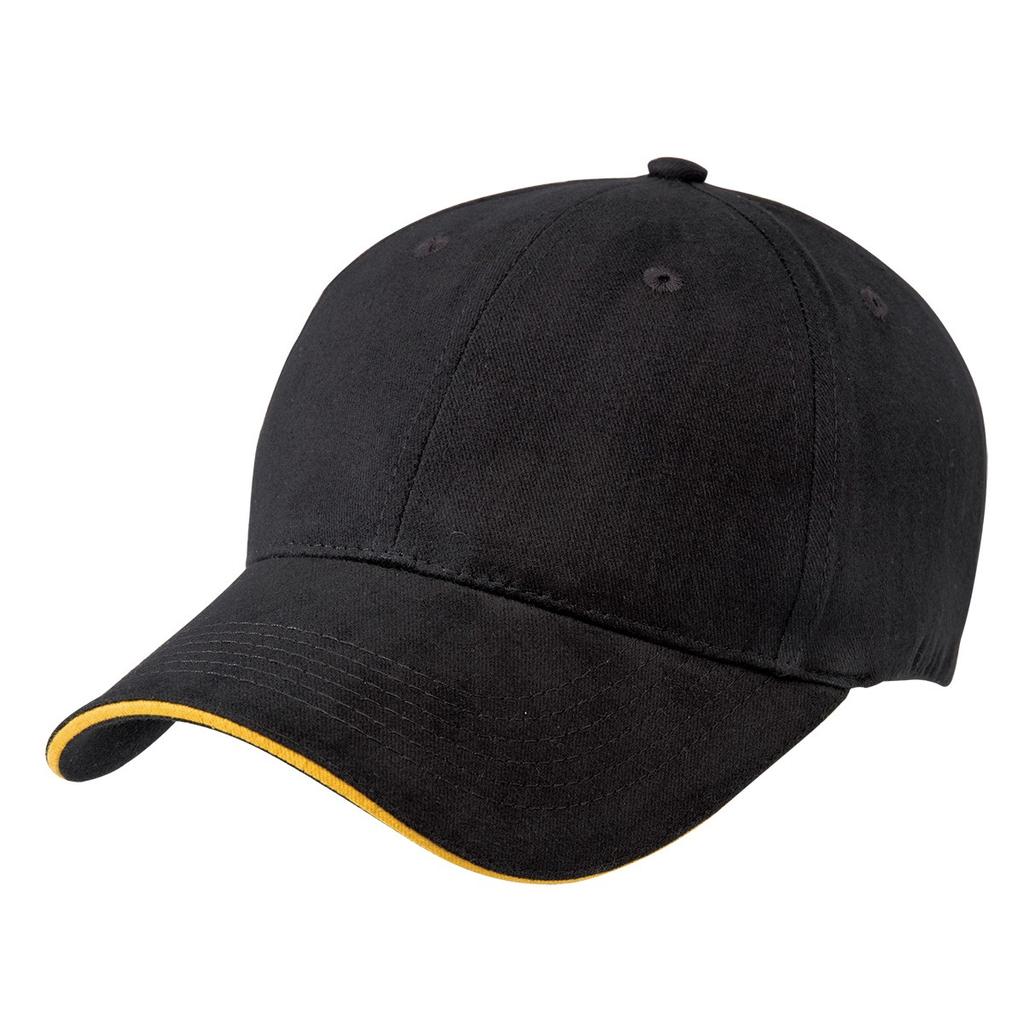 [8001-BL.GO] Premium Soft Sandwich Peak - 8001 (Black,Gold)