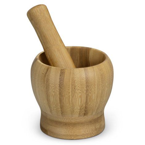 [122195] NATURA Bamboo Mortar and Pestle - 122271