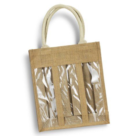 [122673] Serena Jute Triple Wine Carrier - 122951