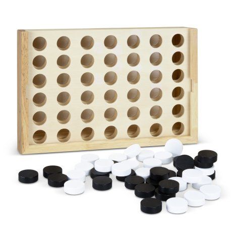 [128131] NATURA Quattro Wooden Four-in-a-Row Game - 128885