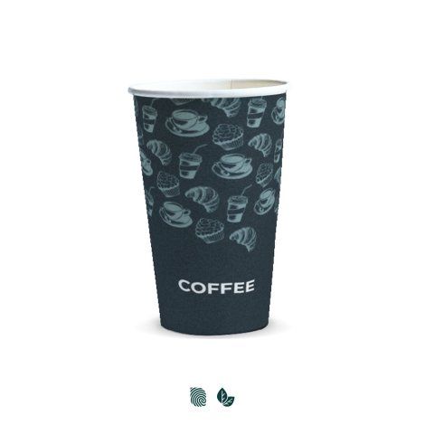 [130335] Compostable Paper Cup - 350ml - 129541
