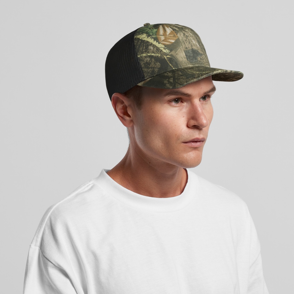 [1191C-DS_BL-P-OS] Mesh Contrast Camo Cap - 1191C (Desert Camo/Black)