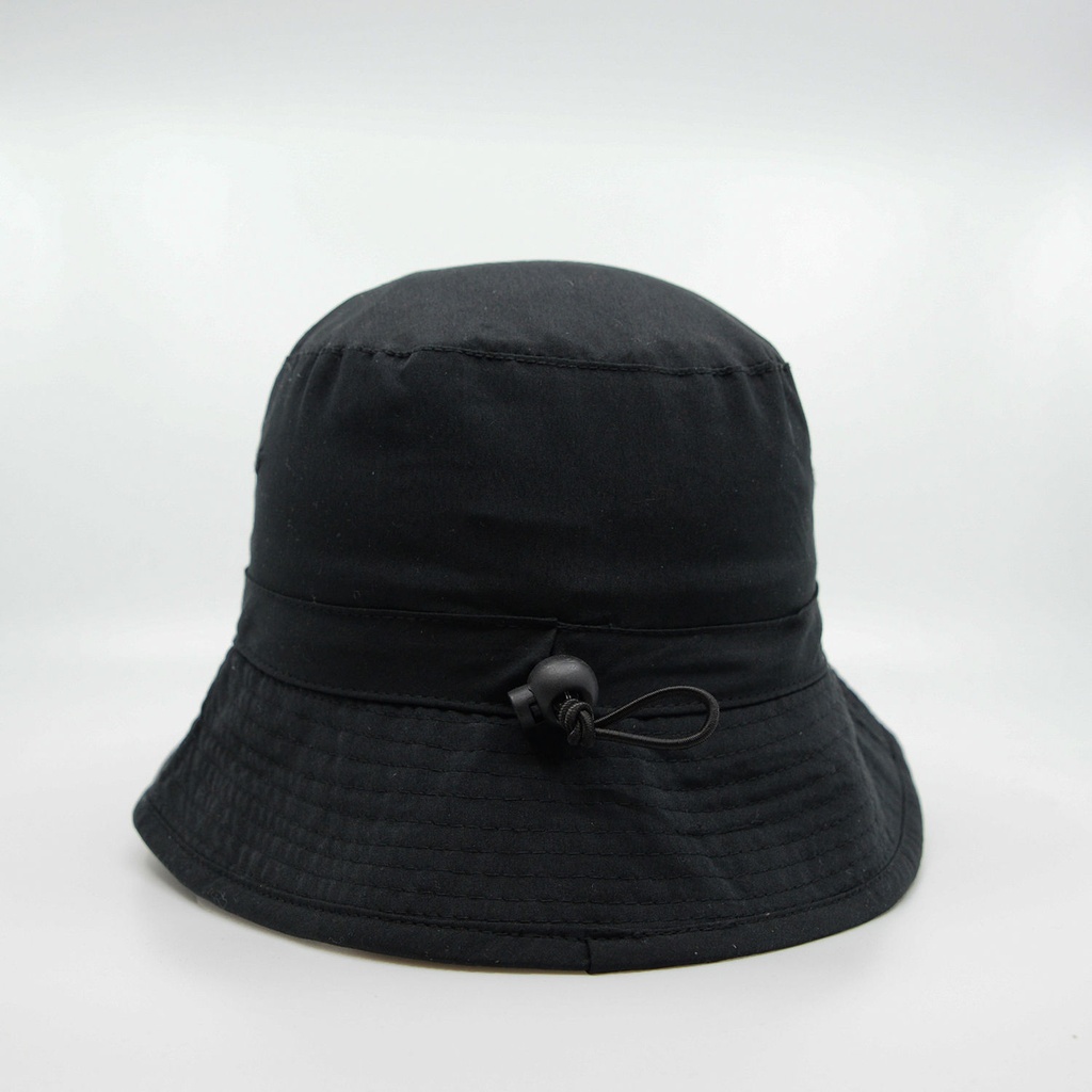[H6055BL-55CM] 6055 - Headwear24 Microfibre Bucket Hat (55CM, Black)