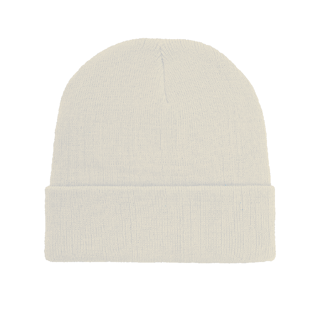 [HB001WH-HW24] B001 - B001/B101R - 24 Cuffed Knitted Beanie (White)