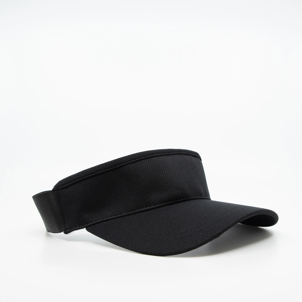 [HS15502BL-HW24] S15502 - Headwear24 Athlete Elastic Visor (Black)
