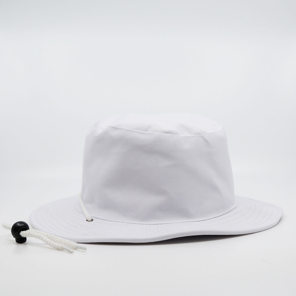 [HS6048W-55CM] S6048 - Headwear24 Safari Wide Brim Hat (55CM, White)
