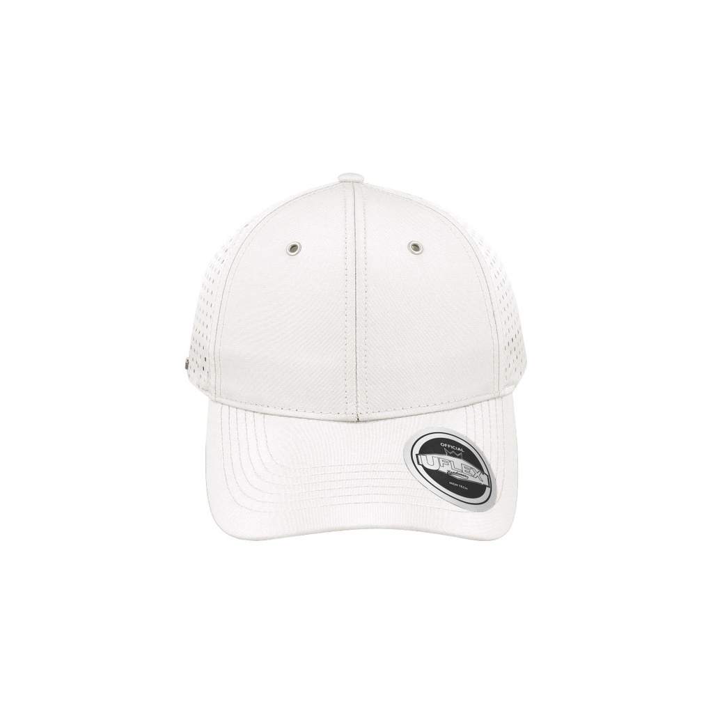 [HU15618W-HW24] U15618 - UFlex Adults High Tech Curved Peak Snapback (White)