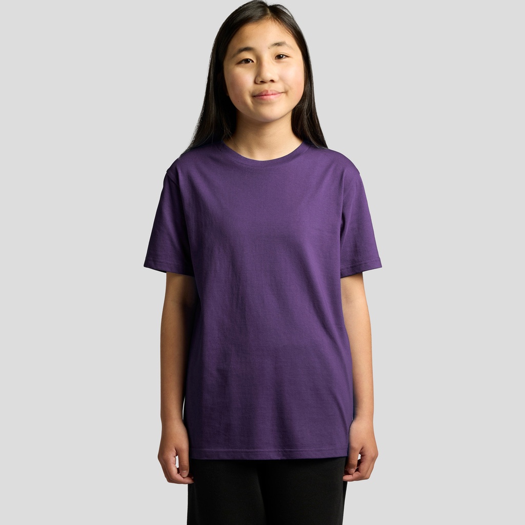 [3051T-WHITE-V-8K] Youth Block Tee - 3051T (8, White)
