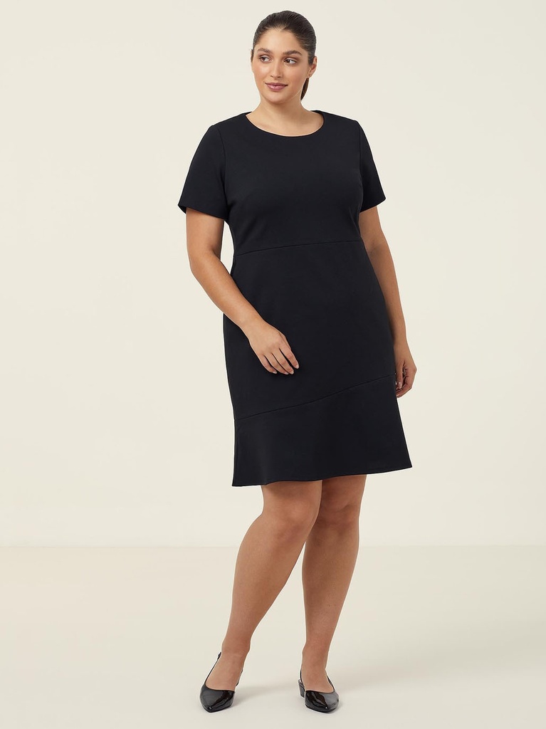 [9400083294937] CAT67L - Ponte Knit Short Sleeve Dress (6)