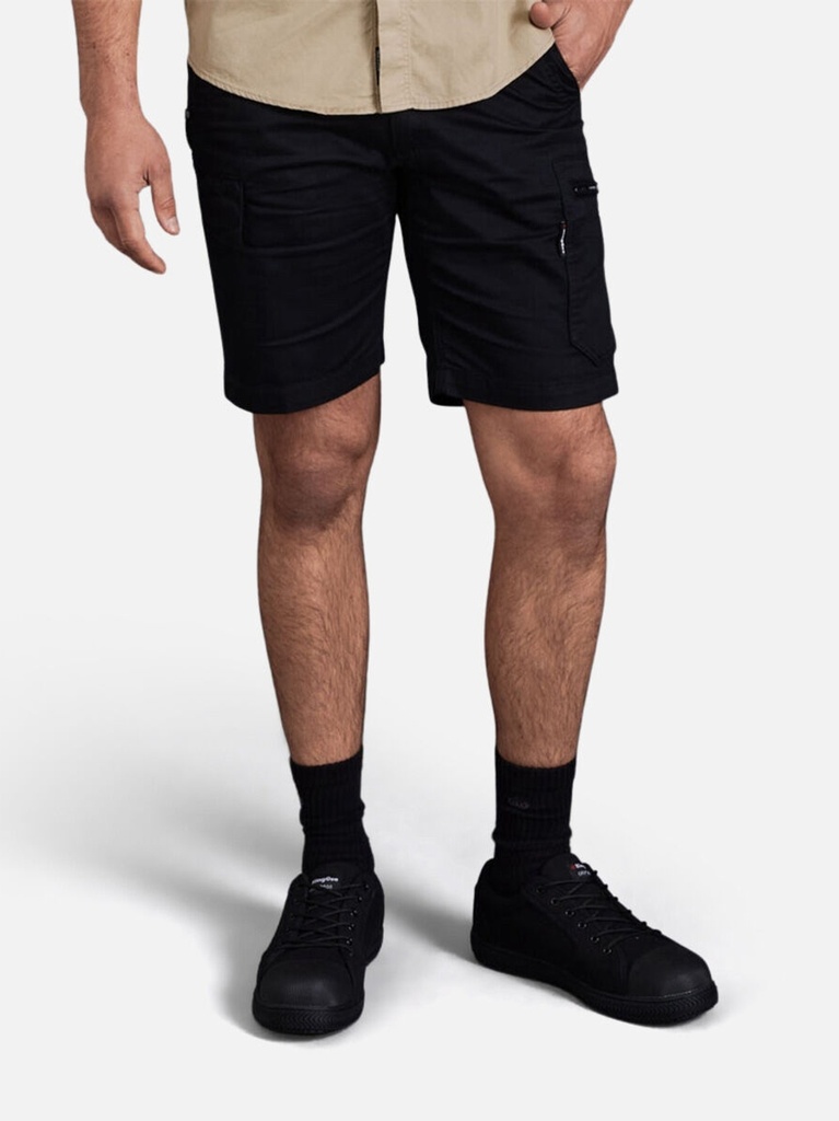 [9400083058881] K17340 - Tradies Summer Lightweight Cargo Work Shorts (77, BLACK)