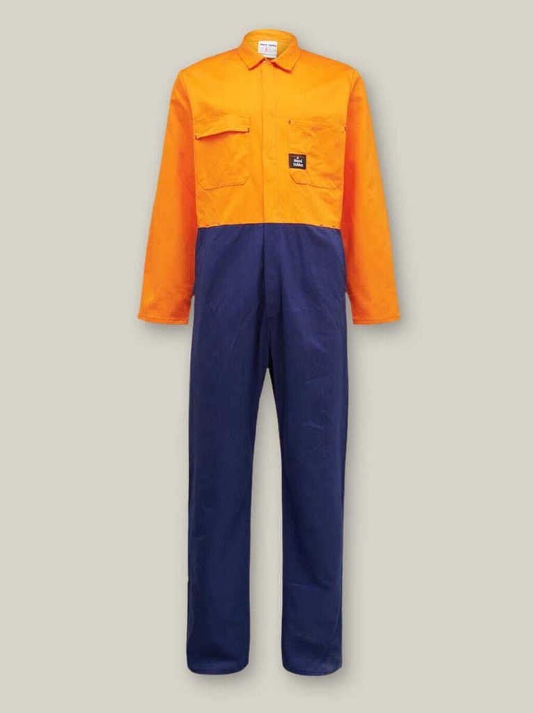 [9419425455288] NOD1HV - Day Only Cotton Hi-Vis Dome Front Overall (3)