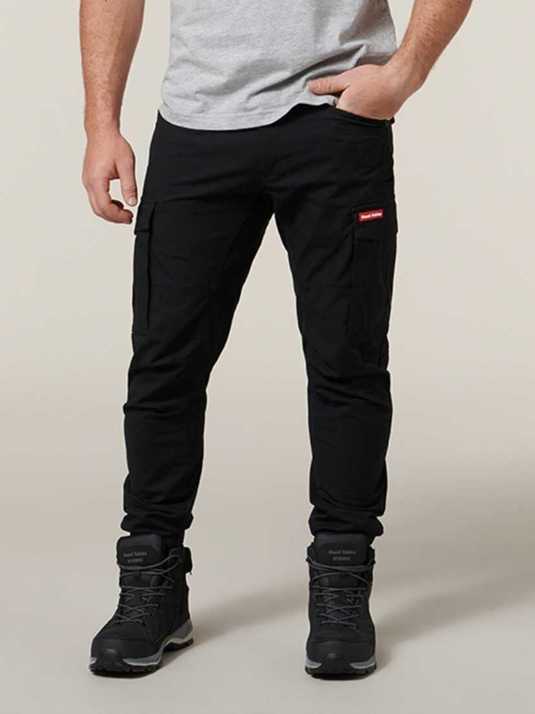 [9400083279606] Y02340 - 3056 Cuffed Cotton Cargo Work Pants (72, BLACK)