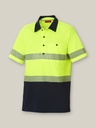 Y11383 - Core Hi-Vis 2 Tone Taped Vented Short Sleeve Polo