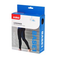 [A4TLEG-BLKB-M/L] SEAMLESS THERMAL LEGGINGS. BLACK / BLUE (M/L)