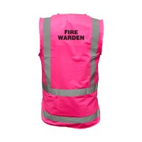 [AVEST306-PK-S] ESKO FIRE WARDEN SAFETY VEST - SIZE (S)