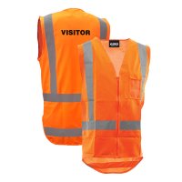 [AVEST307-OR-S] ESKO VISITOR SAFETY VEST - SIZE (S)