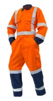 [820049-4] OVERALL LS, 300GSM COTTON, ORANGE/NAVY TTMC-W , SI-SIZE (4)