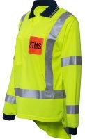 [PCP1226-FLYE-S] CAUTION L/S STMS MICRO FIBRE POLO-SIZE (S)