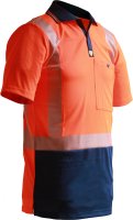 [PCP1231-FLOR/NA-XS] CAUTION D/N SEGMENTED TAPE MICRO FIBRE POLO-SIZE (XS)