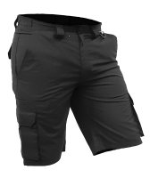 [PCT1560-BK-46/117] CAUTION POLYCOTTON RIPSTOP CARGO SHORTS-SIZE (46/117)