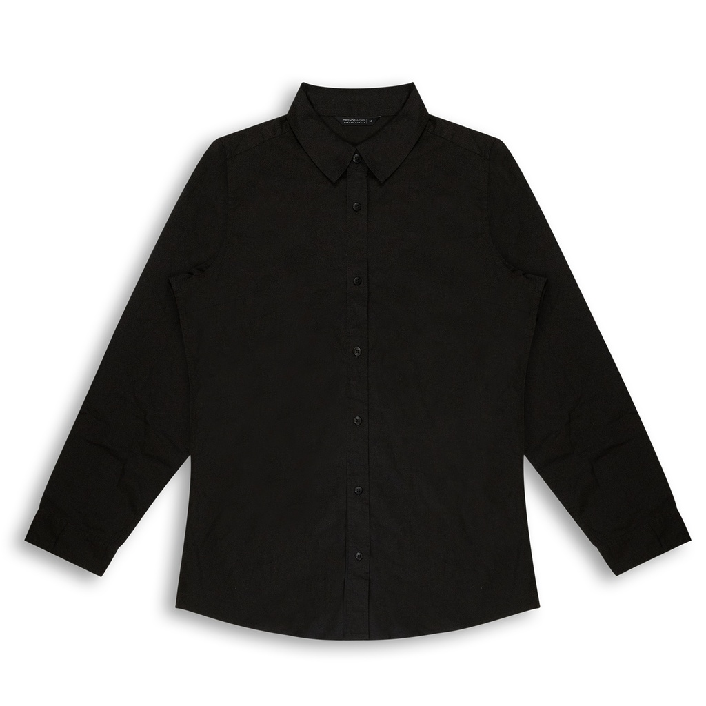 [123415] TRENDSWEAR Parker Women's Poplin Shirt - 123608 (XS, Black)
